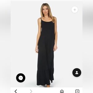 NWT Michael Lauren Black Maxi Dress